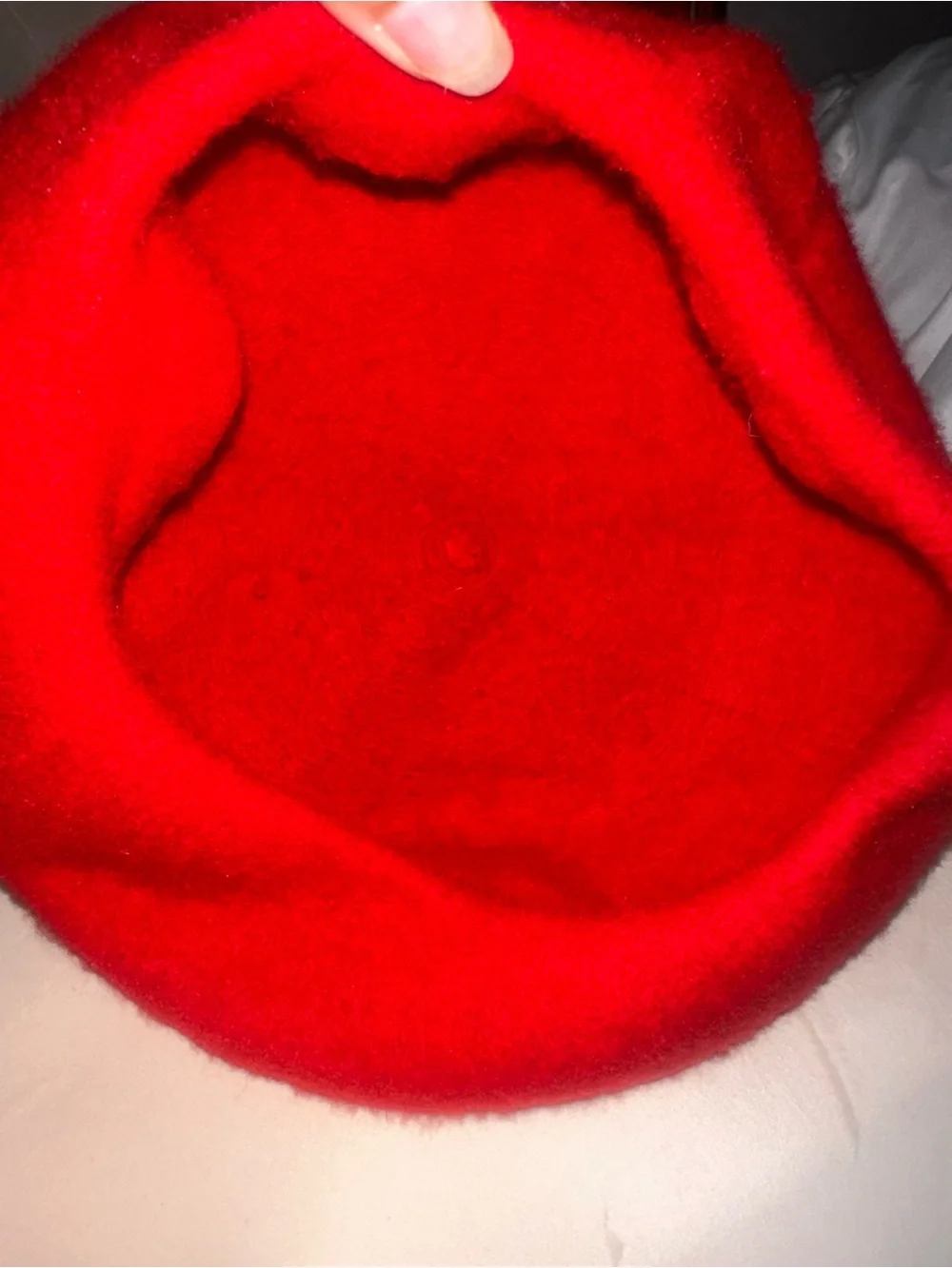 Classic Women's Red Wool Beret
